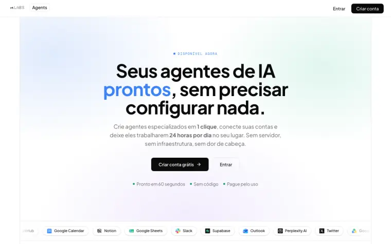Agents homepage