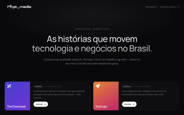 Newsletters homepage