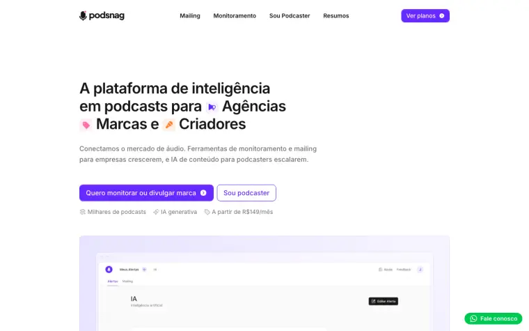 Podsnag homepage